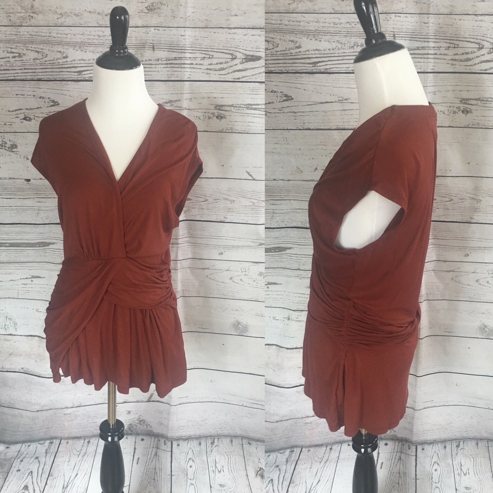 Anthropologie Rust Blouse